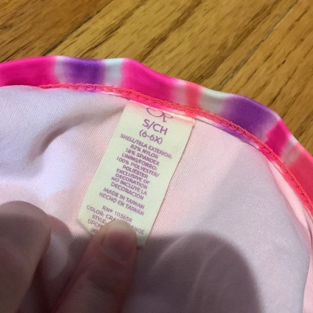2 piece bathing suit size 6/6x